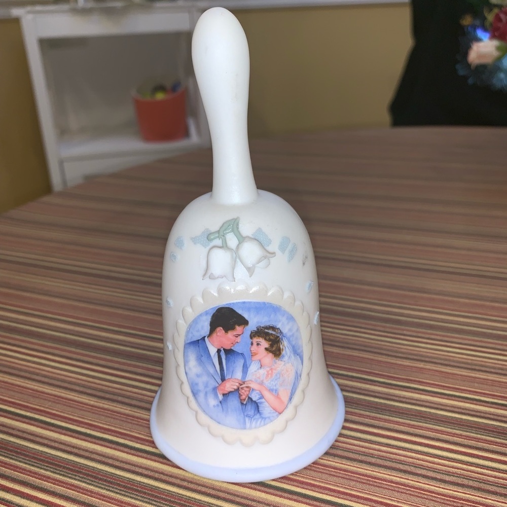 Norman Rockwell With This Ring Porcelain Bell